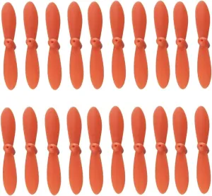 OEM Drone Accessories Fit For Cheerson CX 10 Mi-ni Drone 20Pcs/Pack Propeller Set Airscrew Replacement Fit For Cheerson CX 10 Mi-ni Drone Quadcopter Helicopter RC Accessories 5 Colors Replaceable (Col