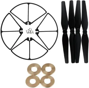 OEM Drone Accessories S70W Parts Upgraded Repair Parts Propellers Landing Motor Bearing Replacement RC Drone Quadcopter Helicopter Replaceable (Color : BlackBladerProteGask) Drone Accessories