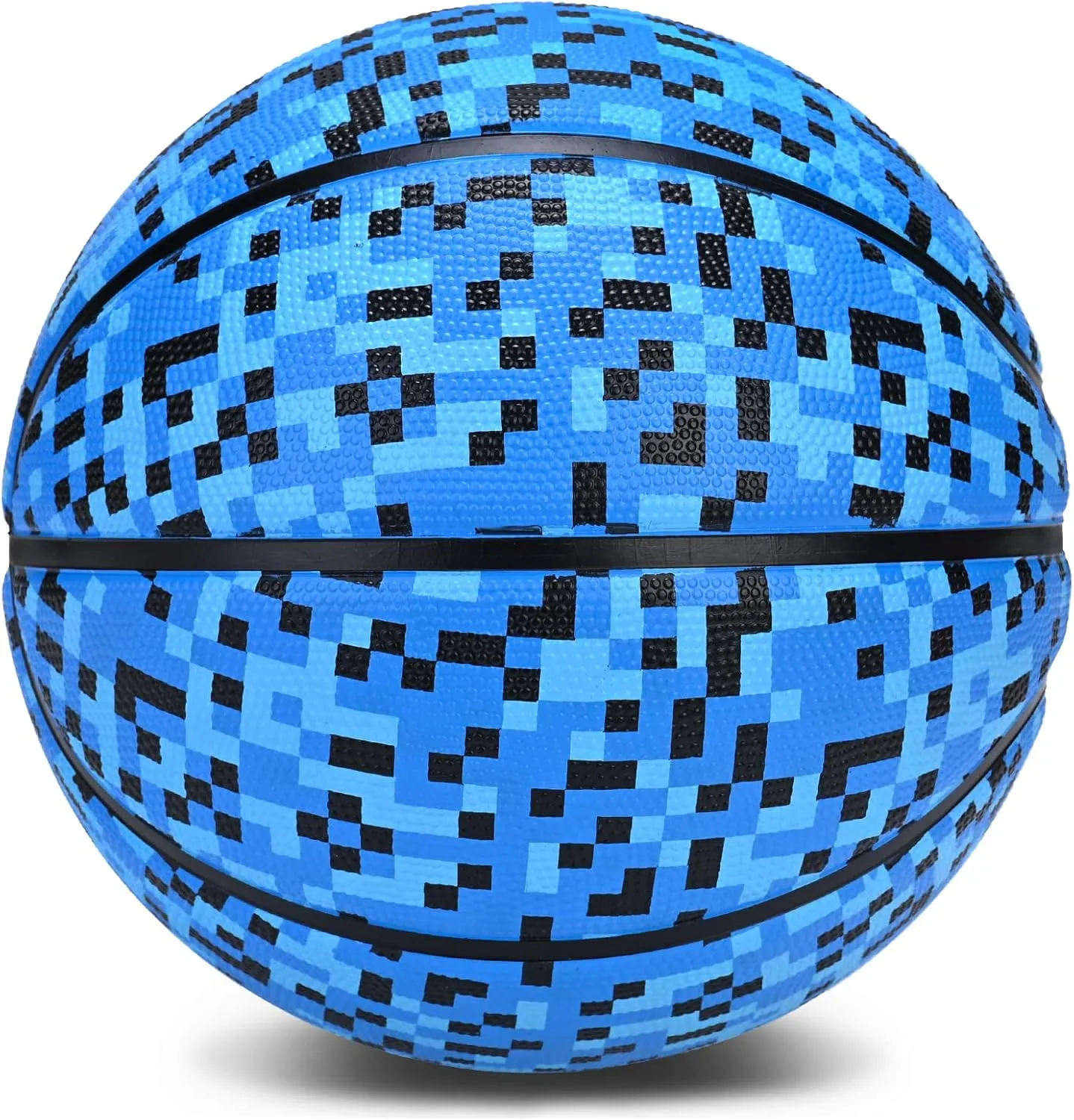 Official Rubber Basketball Outdoor Indoor Mens Basketball Ball Size 3/4/5/6/7 for Kids Youth Teen Boys and Girls Gift Ideas(Without Pump)