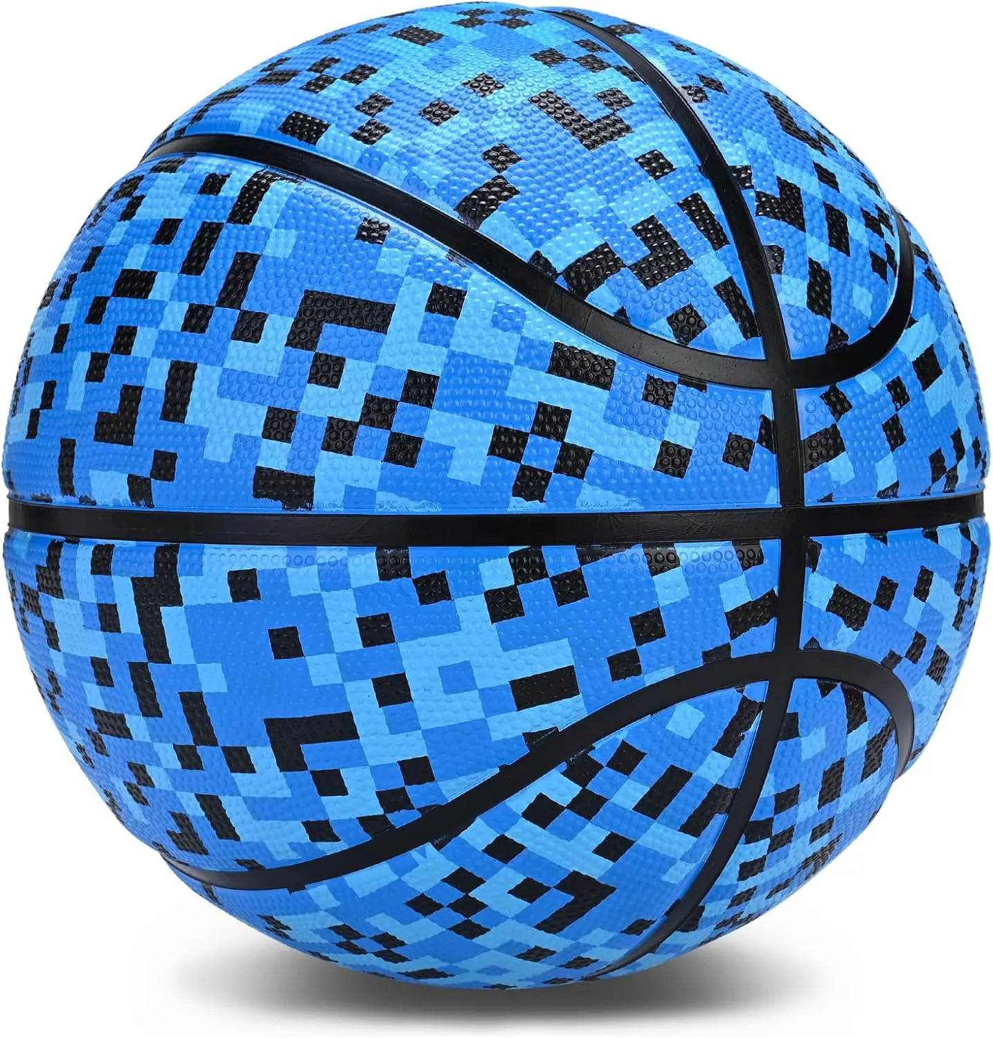 Official Rubber Basketball Outdoor Indoor Mens Basketball Ball Size 3/4/5/6/7 for Kids Youth Teen Boys and Girls Gift Ideas(Without Pump)