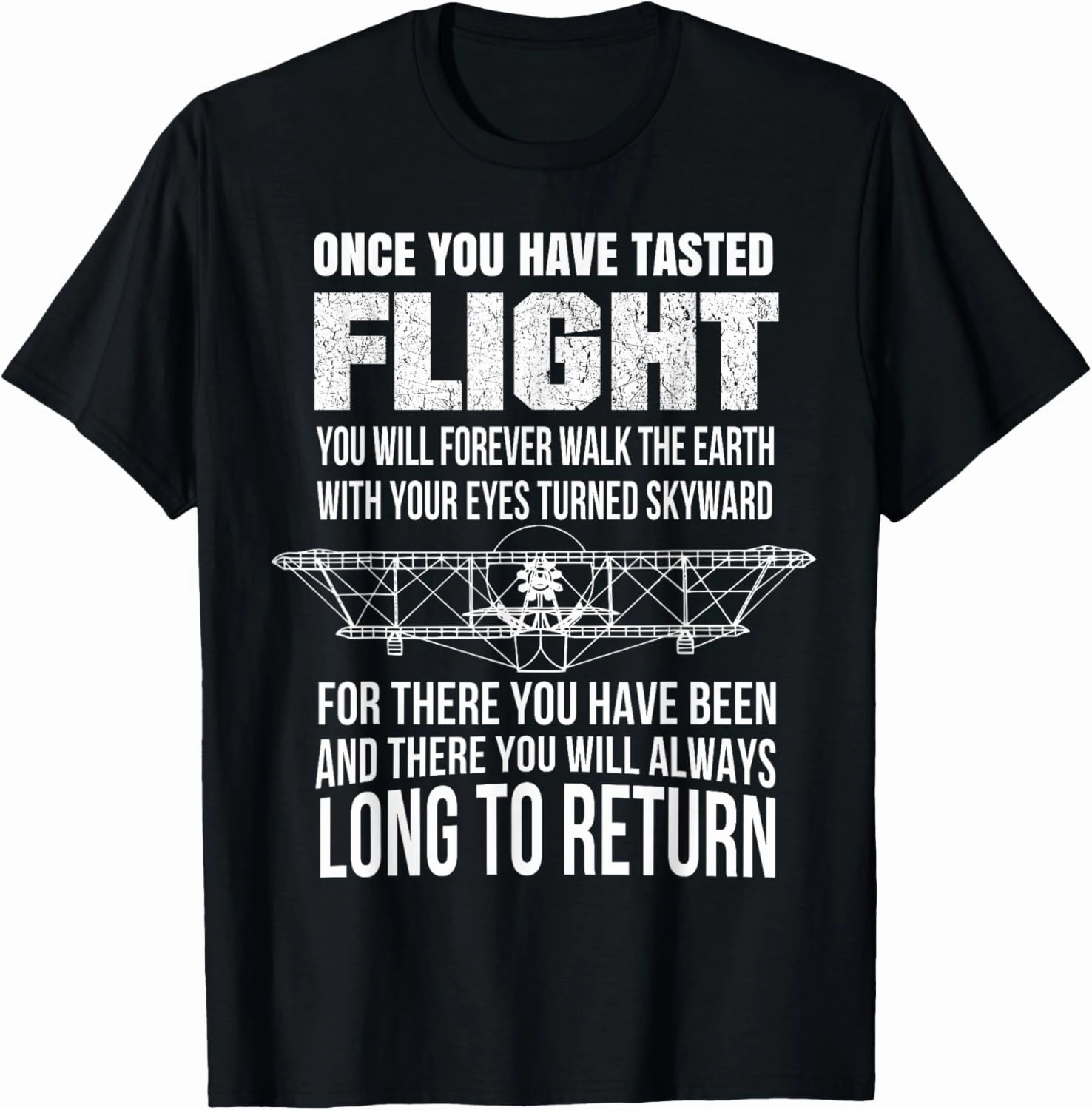 Once You Have Tasted Flight Da Vinci T-Shirt Aviation Quote T-Shirt