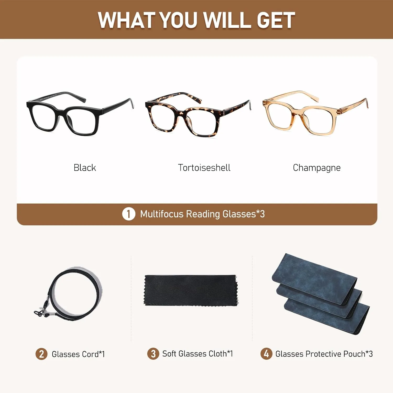 Oversized Reading Glasses For Women Blue Light Blocking Square Computer Reader Stylish Unbreakable Large Eyewear LK6078