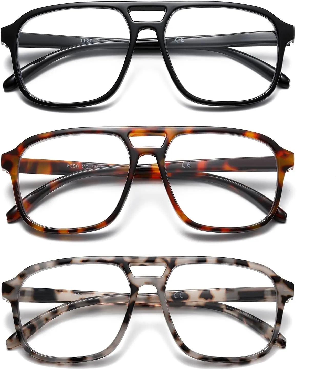 Oversized Reading Glasses Women Oprah Style Blue Light Blocking Computer Readers Designer Ladies Large Frame Square