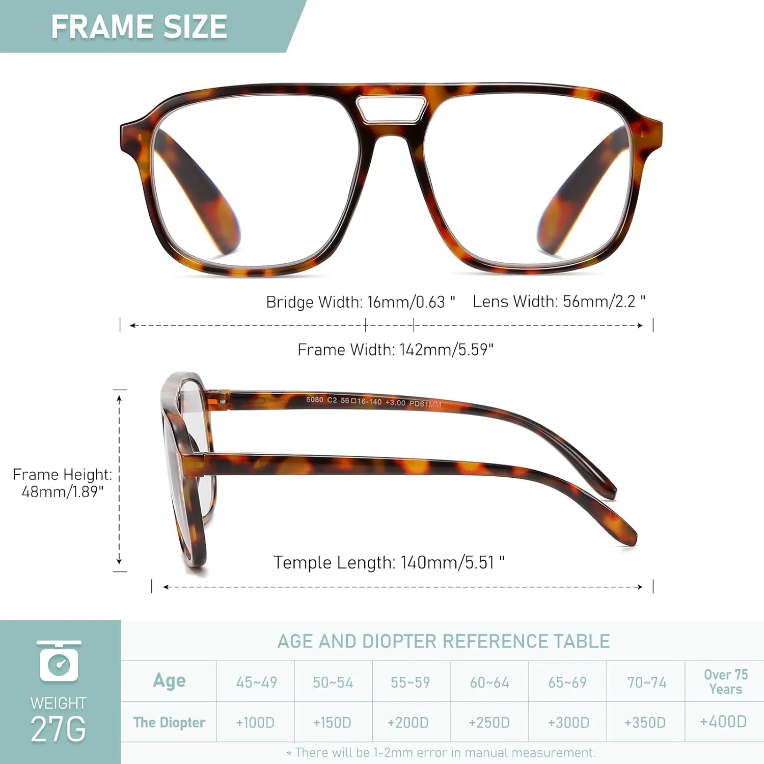 Oversized Reading Glasses Women Oprah Style Blue Light Blocking Computer Readers Designer Ladies Large Frame Square