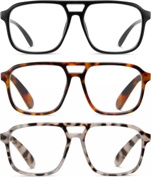 Oversized Reading Glasses Women Oprah Style Blue Light Blocking Computer Readers Designer Ladies Large Frame Square