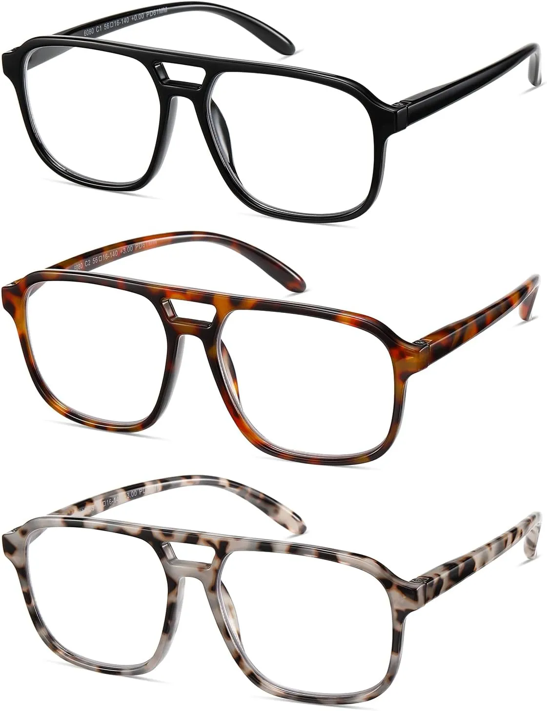 Oversized Reading Glasses Women Oprah Style Blue Light Blocking Computer Readers Designer Ladies Large Frame Square