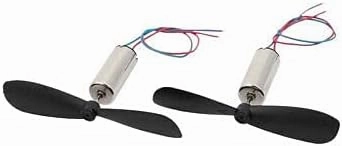 Pair DC 1.5V 30000RPM 716 Coreless Motor w CW CCW Propeller for RC Helicopter