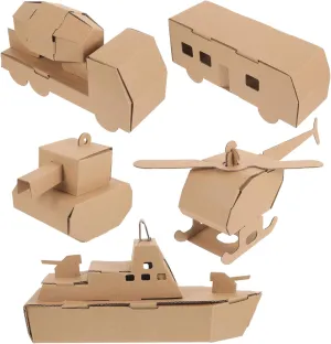 Paper Model Toys 3D Puzzle Car Toy Helicopter Model Kit Puzzle Assemble for Boys and Girls Educational Craft for Birthday