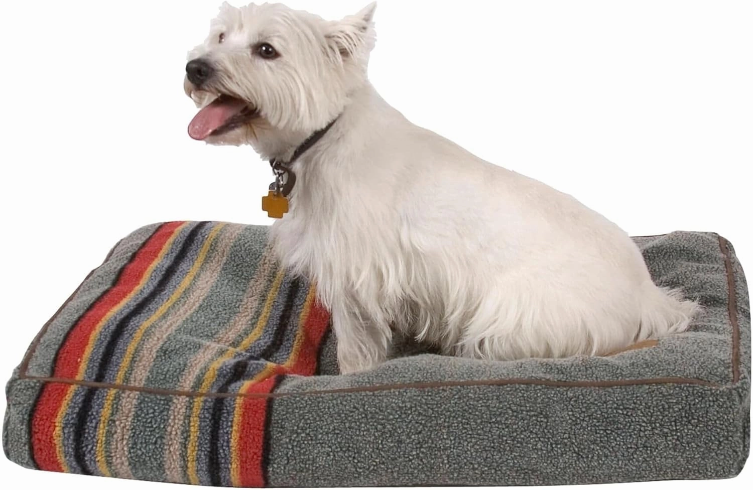 PENDLETON Vintage Camp Napper Dog Bed - Heather Green, M