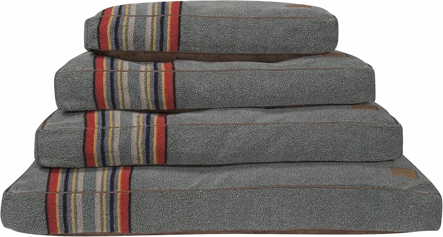 PENDLETON Vintage Camp Napper Dog Bed - Heather Green, M