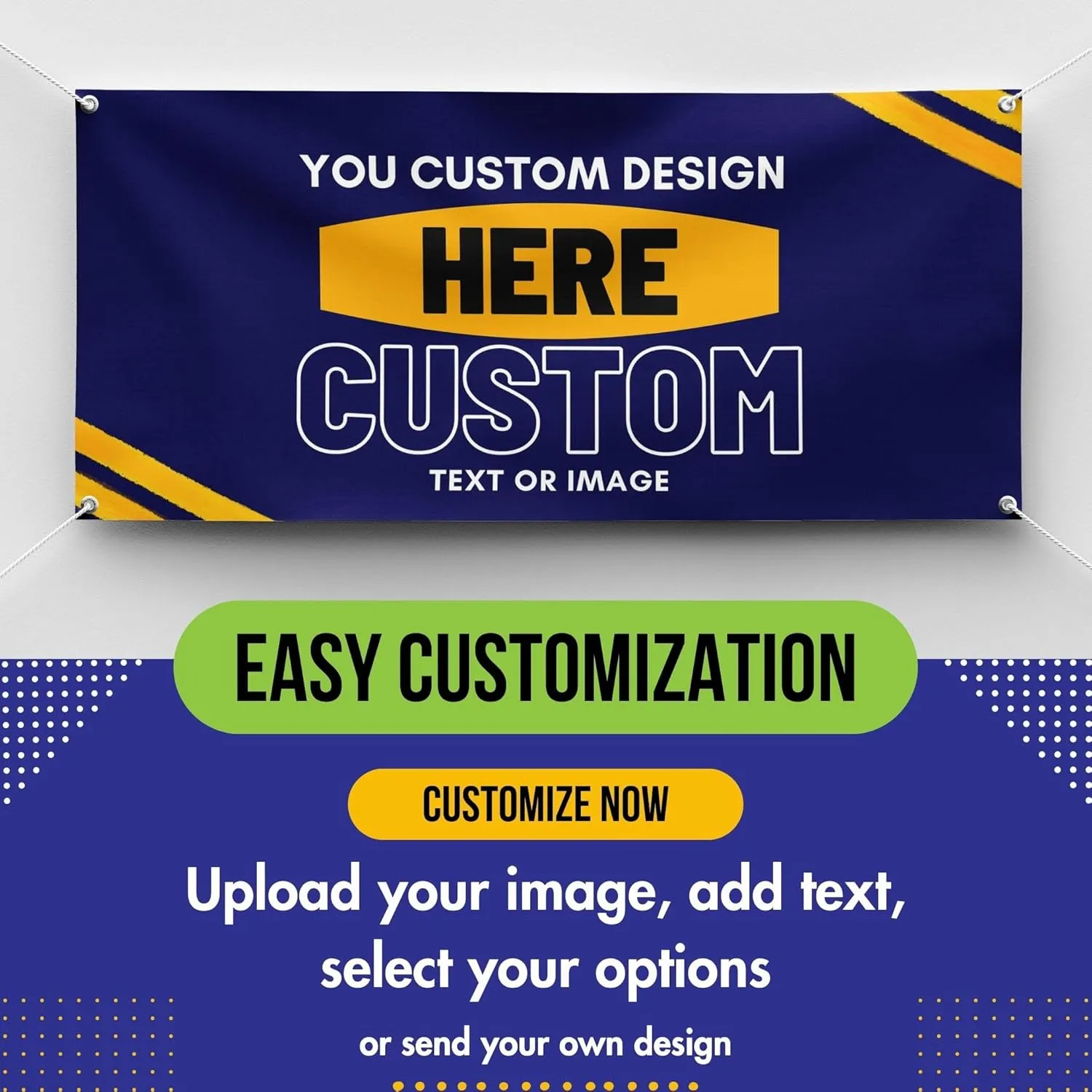 Personalized Custom Vinyl Banner Printing Indoor or Outdoor use 24"x48" Printed Business Event Birthday Party Large Custom Vinyl for Party Decoration Factory of Stickers (2'x4')