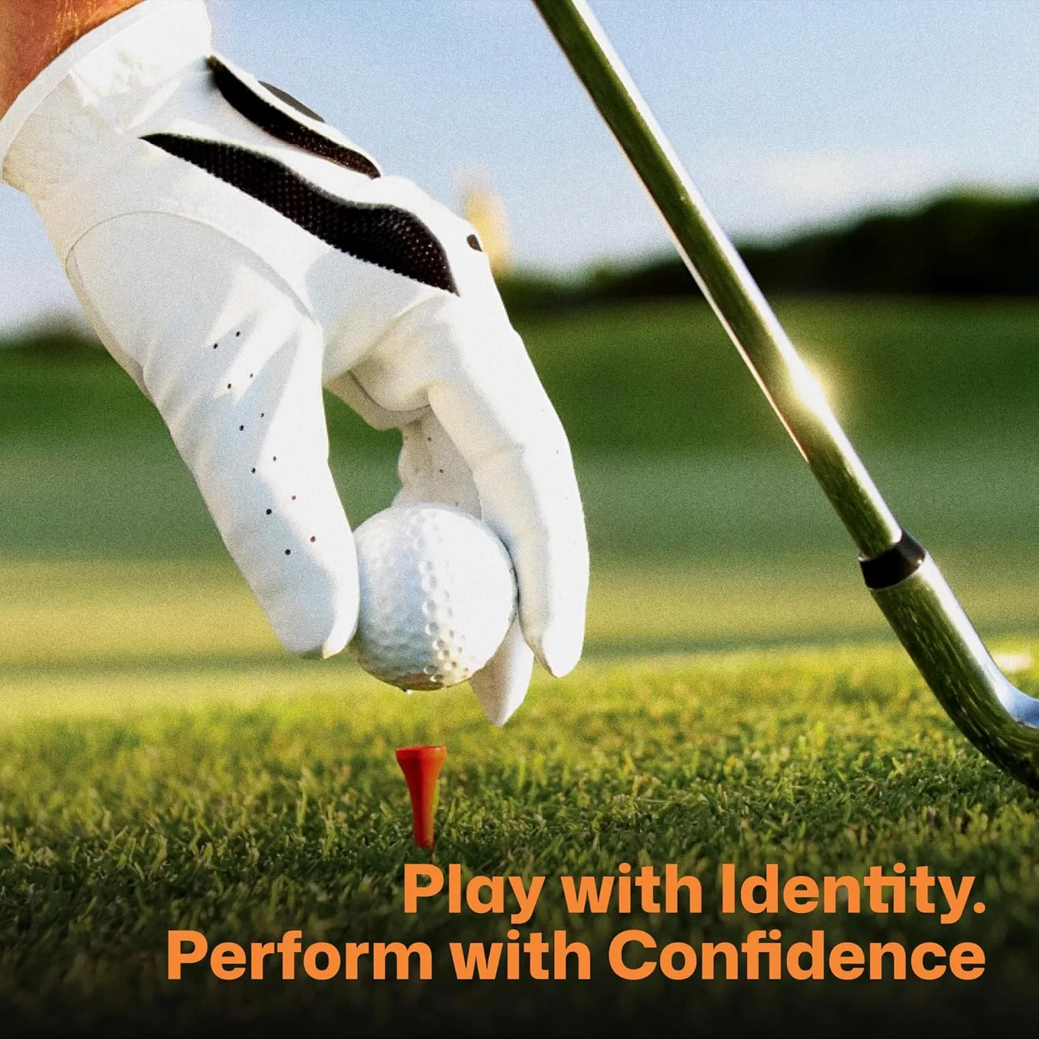 Personalized Golf Glove for Men – Left Hand Golf Gloves with Smart NFC Technology, Custom Name or Logo – Premium Mens Golf Glove for Left-Handed Golfers – Durable, Comfortable Fit