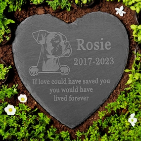 Personalized Boxer Memorial, Boxer Tombstone, Boxer Loss Gifts, Boxer Keepsake Memorial, in Memory of Boxer