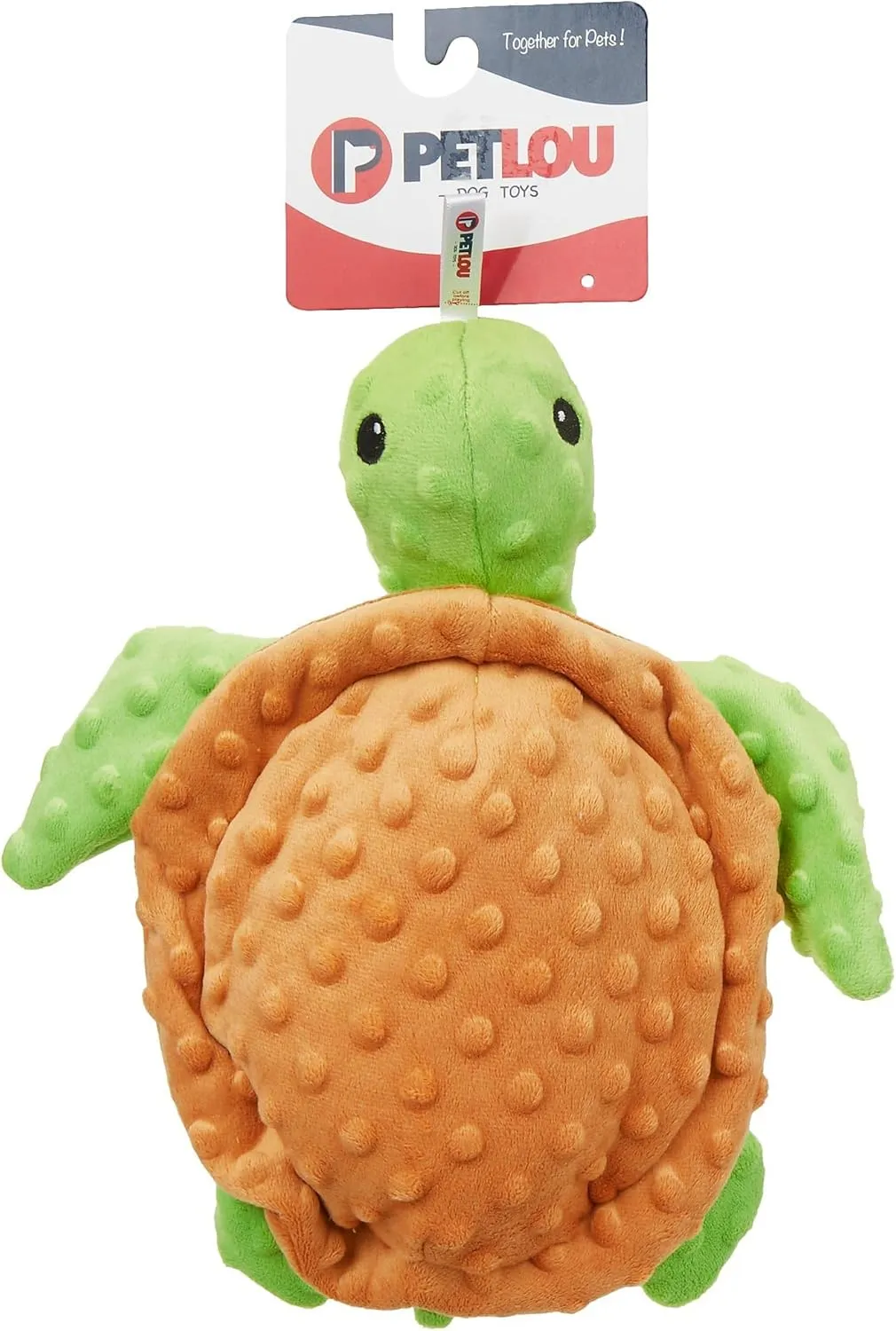 Pet Lou Dotty Friends Tortoise Dog Stuffed Toy, 12-inch Length