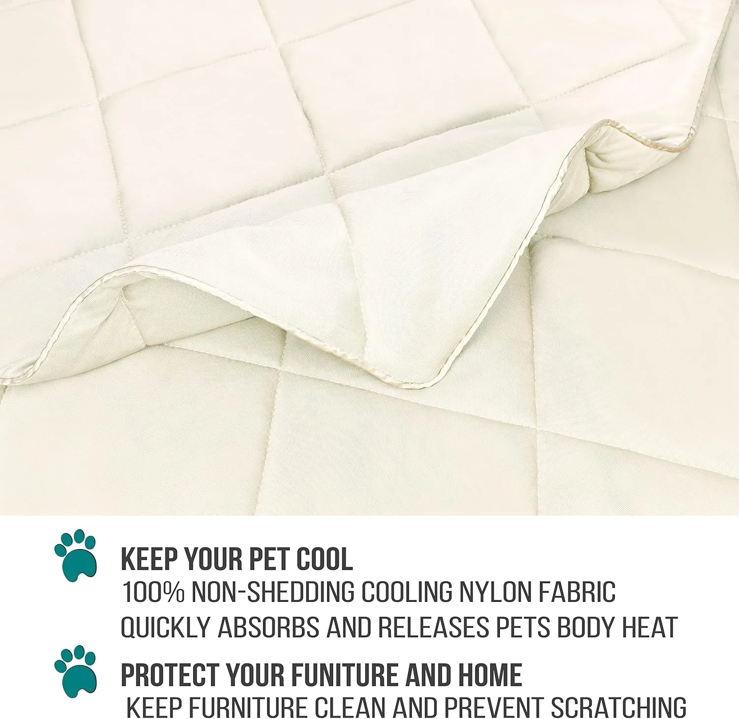 PetAmi Premium Cooling Dog Blanket | Lightweight Fluffy Pet Throw Blanket Bed Cover for Dogs, Cat, Puppies | Pet Blanket Furniture Protector Couch Sofa | Reversible Fuzzy Cozy | 29x40, Beige Latte