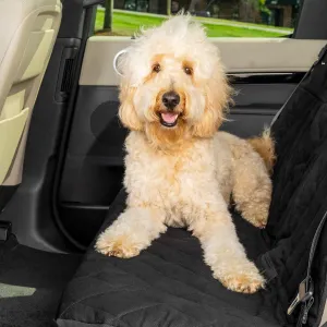 PetSafe Happy Ride Quilted Bench Seat Cover – Waterproof and Durable – Machine Washable – Fits Most Cars, Trucks and SUVs – Backseat Protection for Pet Paws, Scratches and Dog Hair