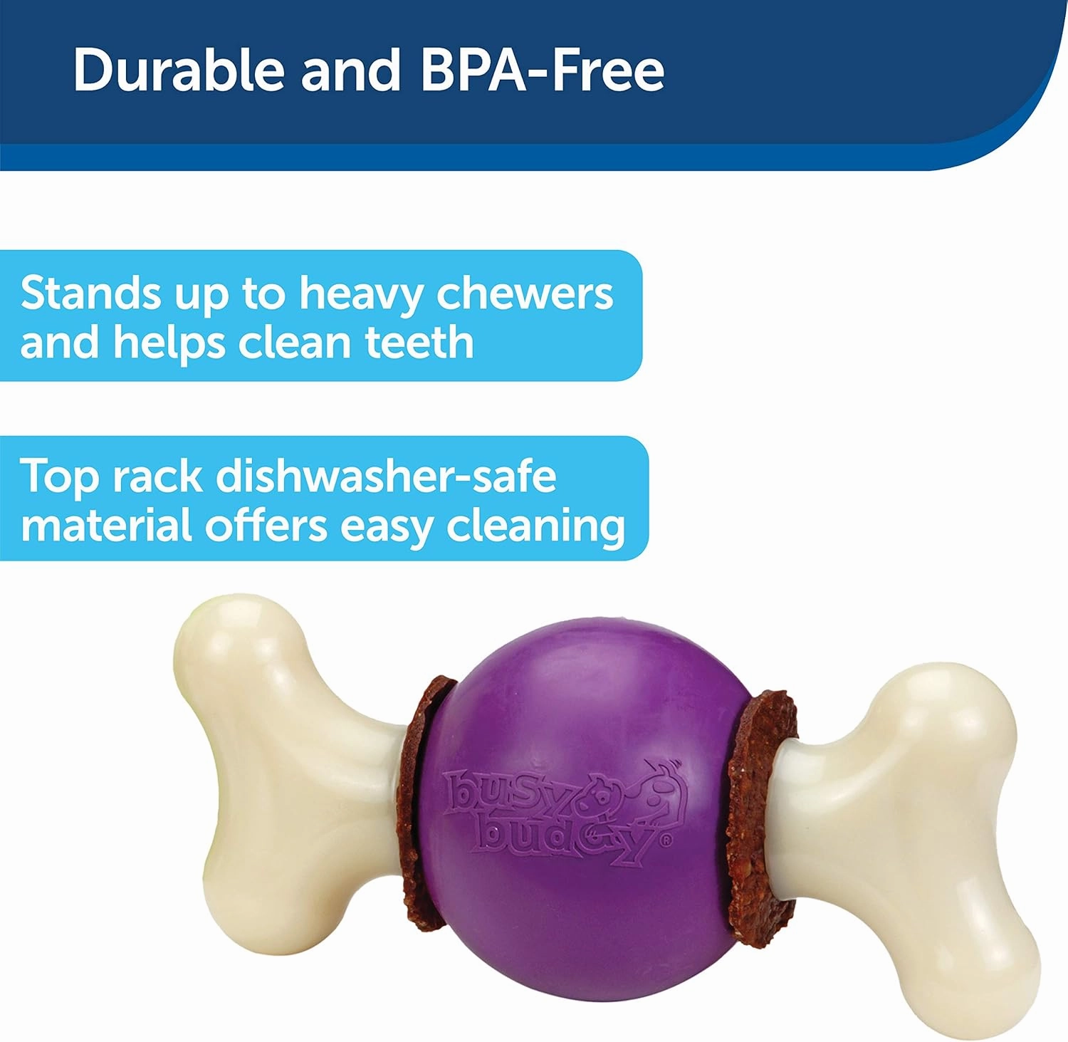 PetSafe® Busy Buddy® Bouncy Bone™, Treat Holding Dog Toy, Large, Best for Dogs Over 75 Lb.