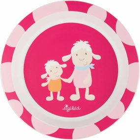 Plate Sheep Schnuggi r PET Children's Crockery Pink One Size