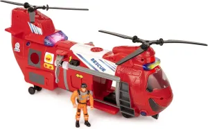 Playkidz Helicopter Toys for Boys, Toy Helicopter for Toddlers, Lights & Sounds, 17" Length, Rescue Role Playset, Play & Learn Toddler Toys Ages 3 