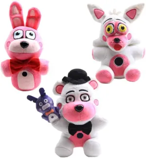 Plush Toys Bonnet & Funtime Bear & Mangle Foxy Stuffed Plushies Dolls 3Pack