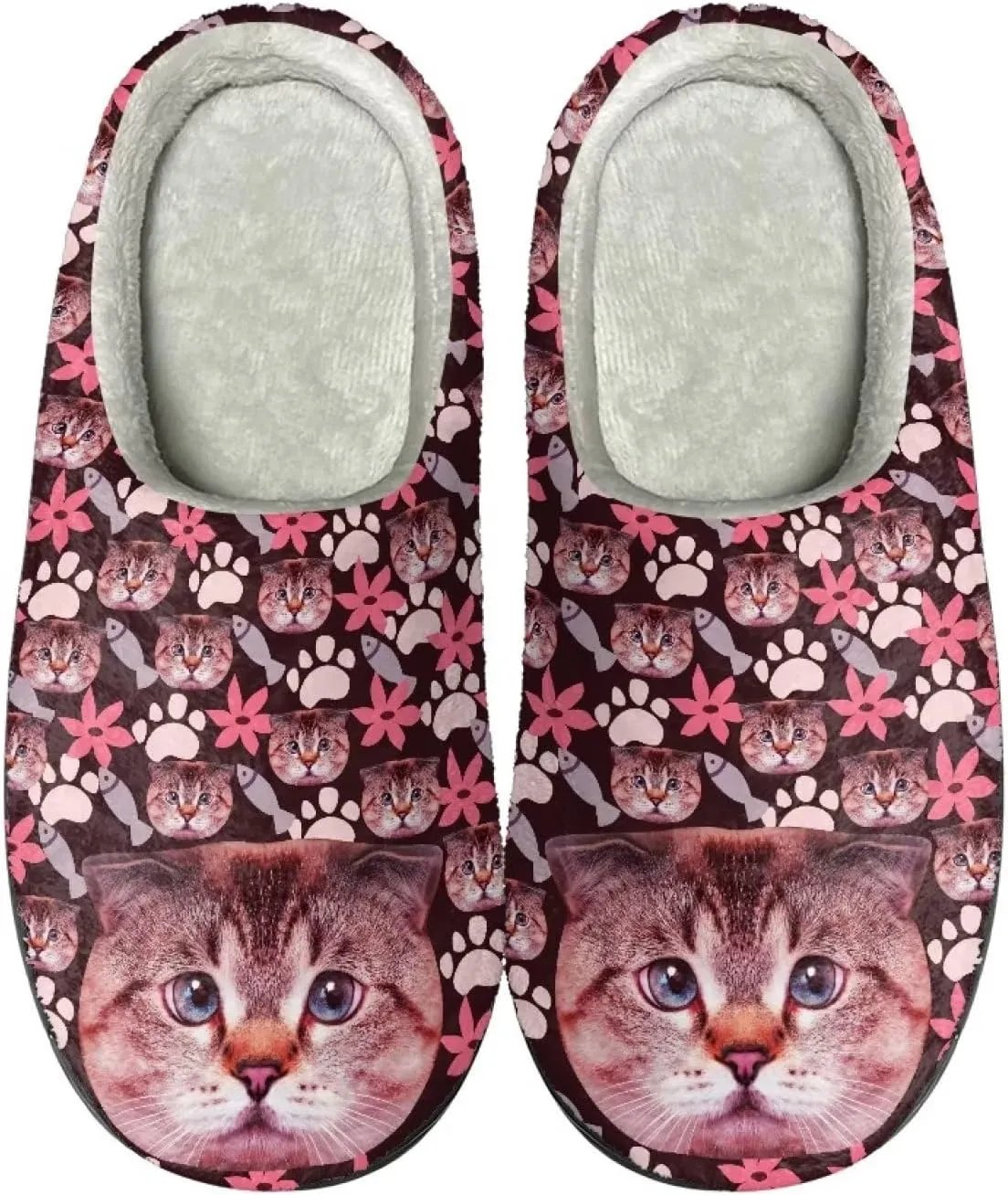 Plush Warm Slippers for Women Men Cosy Slippers Full Toe for Winter Soft House Shoes Indoor Outdoor Slippers