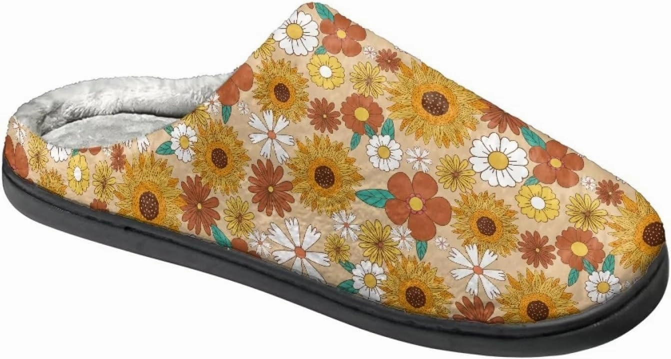 Plush Warm Slippers for Women Men Cosy Slippers Full Toe for Winter Soft House Shoes Indoor Outdoor Slippers
