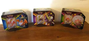 Pokemon Shining Fates All 3 Tins! Boltund V, Cramorant V, and Eldegoss V