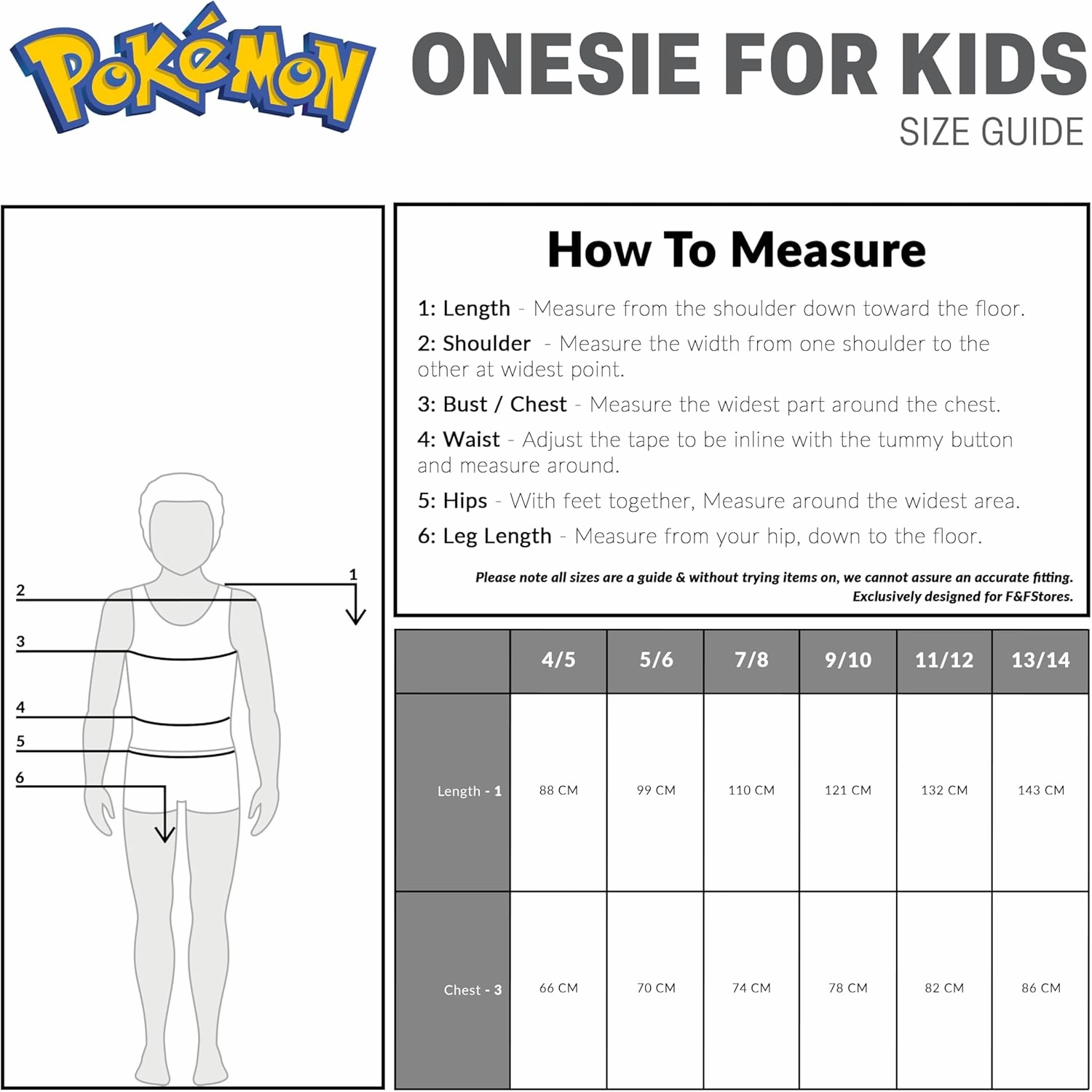 Pokemon Boys Novelty Fleece Sleepsuit, Warm Hooded Fleece - Boys Gifts