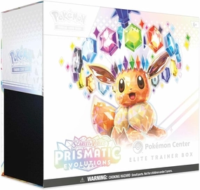 Pokemon TCG: Scarlet & Violet-Prismatic Evolutions Pokémon Center Elite Trainer Box