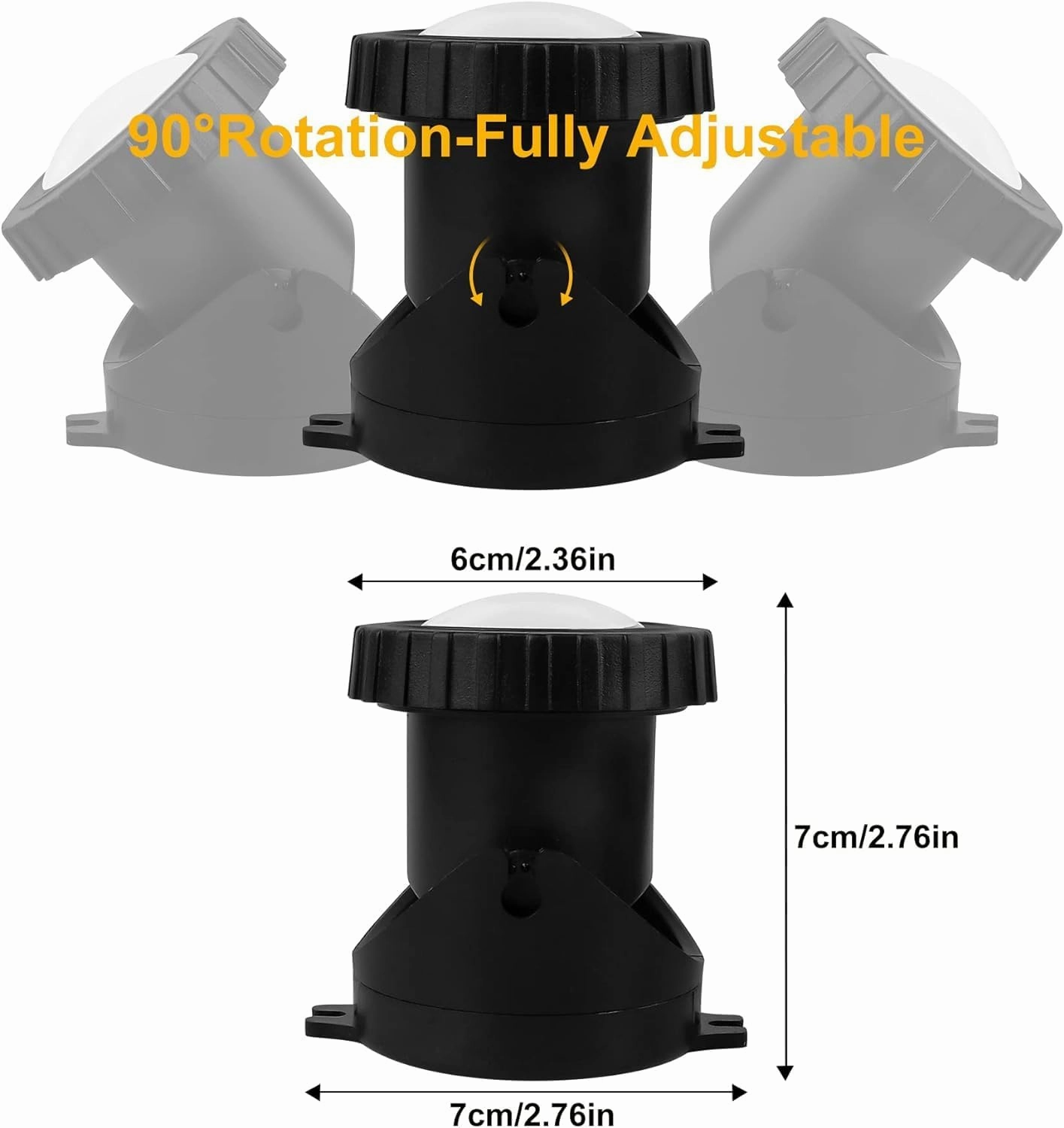 Pond Lights Underwater LED RGB Colored Fountain Lights IP68 Waterproof Spotlight Timing Adjustable Submersible Spot Lights for Fish Pond Garden Lawn Yard Waterfall (Set of 3)