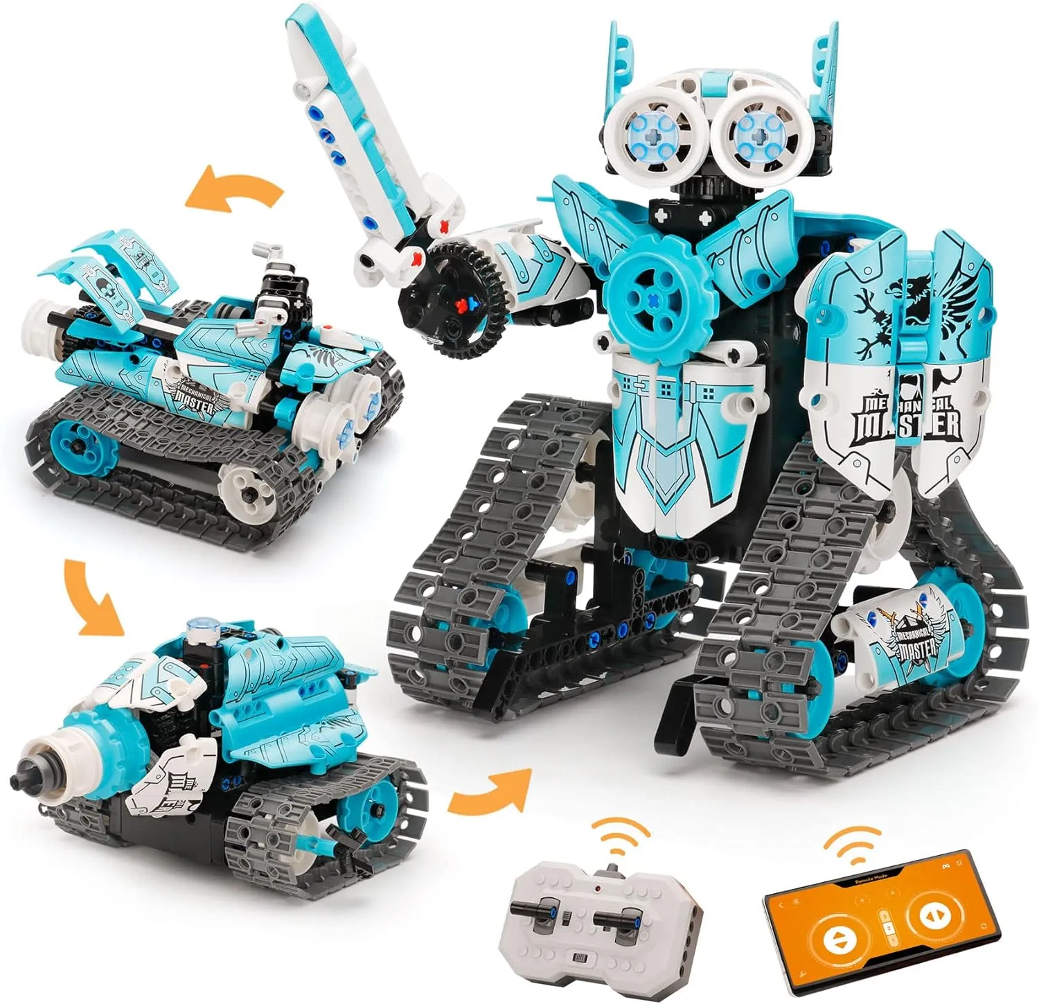 PREPOP Remote Control Robot Building Kits for Kids 6-12- 3 in 1 STEM Projects APP/RC Robotics for Kids Ages 8-12 and up, Christmas Birthday Gifts Toys for Boys and Girls