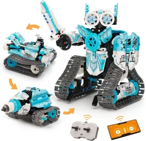 PREPOP Remote Control Robot Building Kits for Kids 6-12- 3 in 1 STEM Projects APP/RC Robotics for Kids Ages 8-12 and up, Christmas Birthday Gifts Toys for Boys and Girls