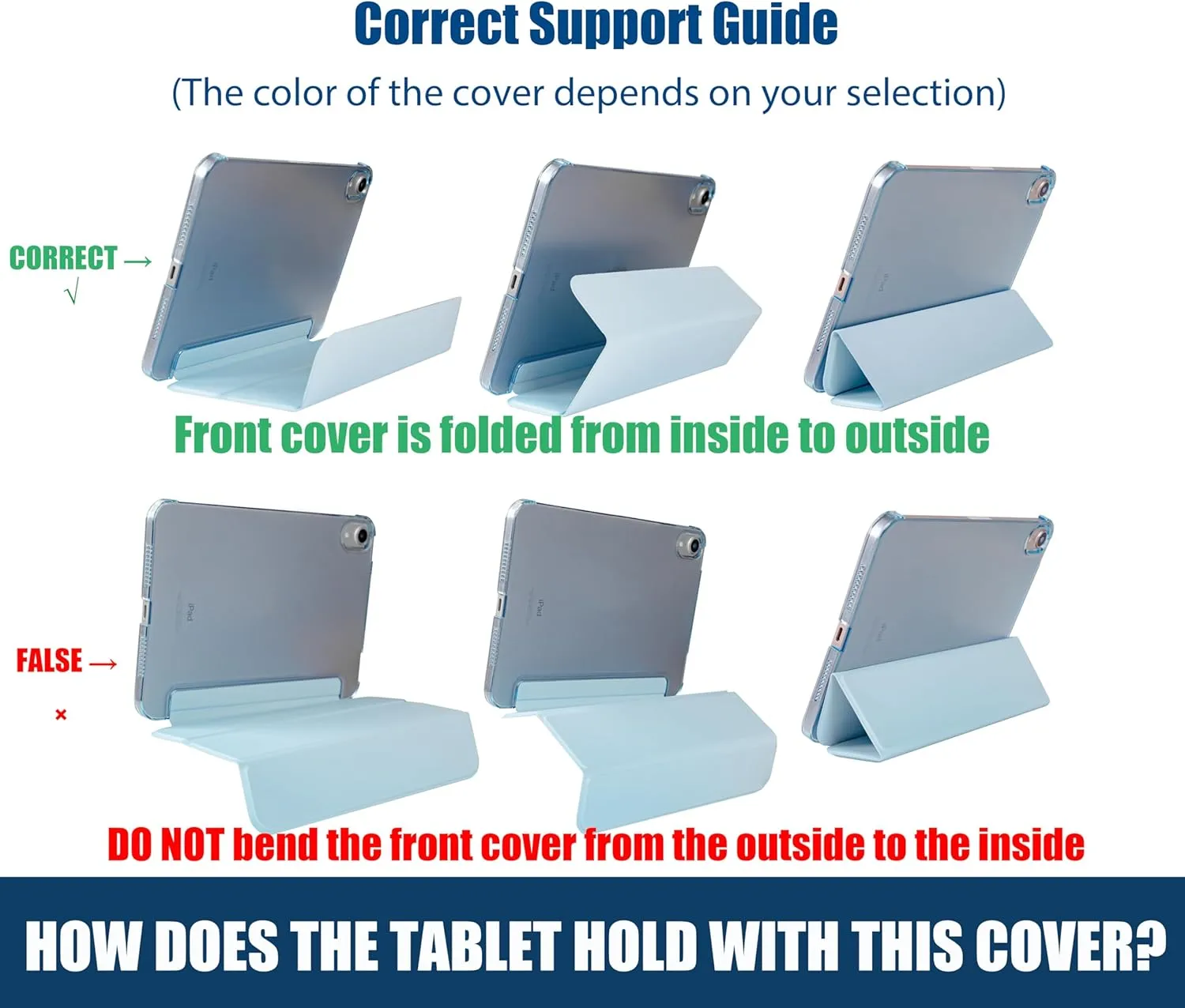 ProCase for iPad (A16) 11th Generation 11 Inch 2025/ iPad 10th Generation 10.9 Inch 2022 Case, Slim Smart Cover with Translucent Hard Shell Back, Supports Touch ID, Auto Wake/Sleep -Aqua