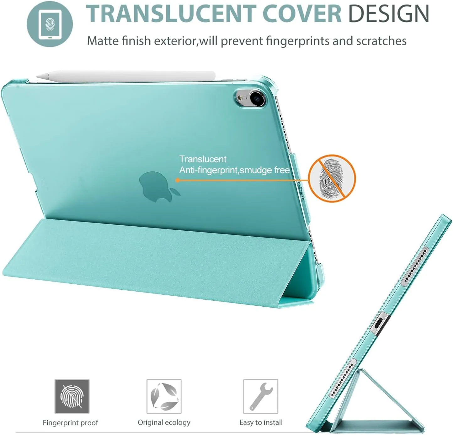 ProCase Smart Case for iPad Air 11-inch M3 M2 2025 2024/10.9 Air 5th 4th Generation 2022 2020, Protective Cover for Air 5 4 -Airblue