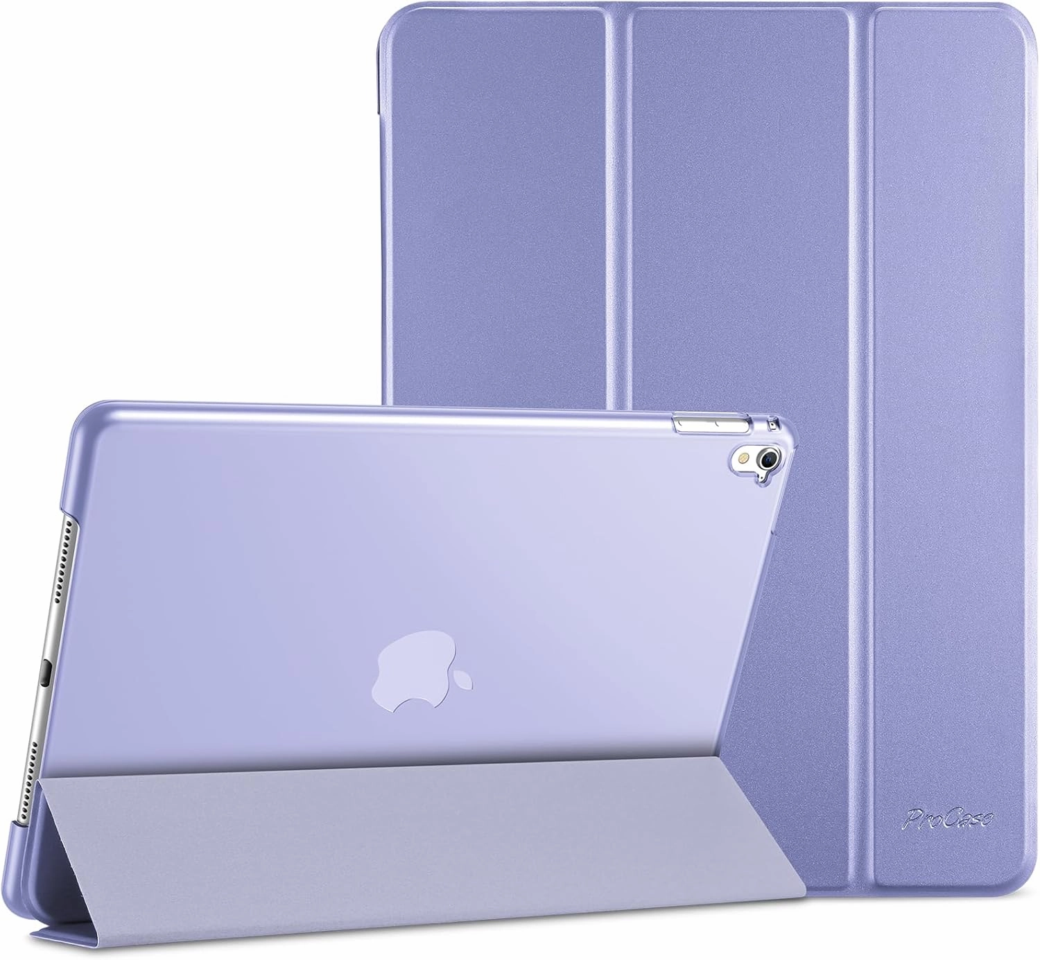 ProCase Smart Case for iPad Pro 9.7 Inch 2016, Ultra Slim Lightweight Stand Smart Case Shell with Translucent Frosted Back Cover for iPad Pro 9.7 Inch (A1673 A1674 A1675) -Lightpurple