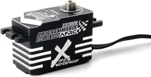 Programmable HV Coreless Servo Waterproof IP67 RC Spare Parts for 1/10 1/12 1/18 Touring Drifting RC Car RC Airplane Helicopter Boat Robot Fixed-Wing