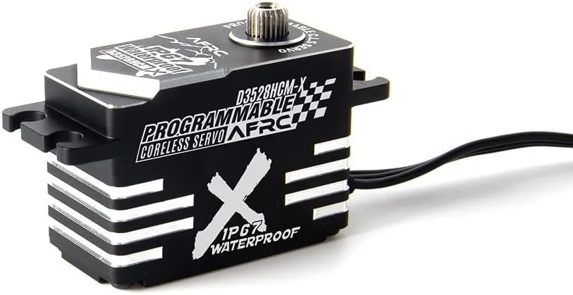 Programmable HV Coreless Servo Waterproof IP67 RC Spare Parts for 1/10 1/12 1/18 Touring Drifting RC Car RC Airplane Helicopter Boat Robot Fixed-Wing