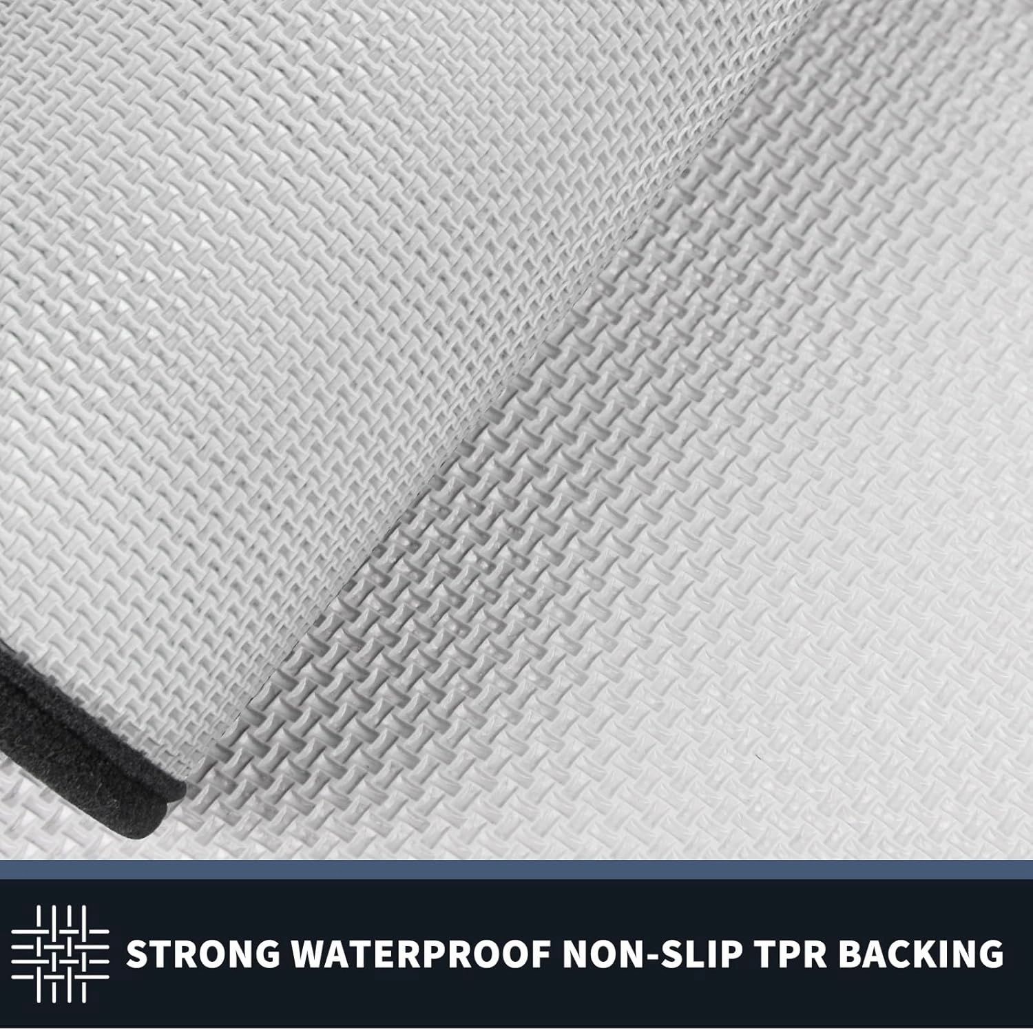 PURRUGS Dirt Trapper Door Mat 24" x 36", Non-Slip/Skid Machine Washable Entryway Rug, Shoes Scraper, Area Rug, Super Absorbent Welcome Mat for Muddy Wet Shoes and Paws, Bluish Grey & Charcoal