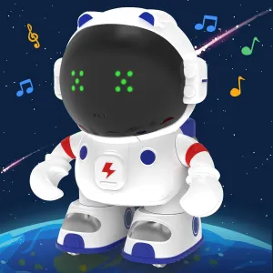 Qizebaby Rechargeable Talking Smart Robots Toys for Boys Girls, Interactive Toy Robot for Kids Age 2 3 4  with Touch Sense, Voice Control, Record, Dance,Sing,Walk, Toddler Christmas Birthday Gift Toys