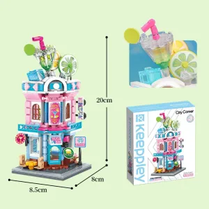 QMAN Building Blocks Toys for Girls Educational Construction STEM Toys Building Playset for Boys Mojito Tavern House Building Toy Kits Building Bricks Sets Creative Gifts for Kids Age 6  (400 Pieces)