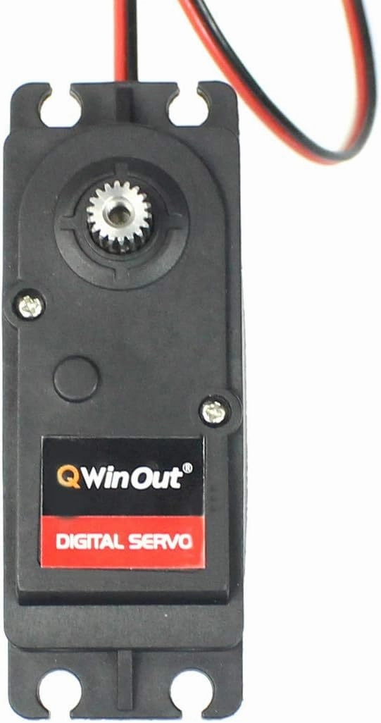 QWinOut 60KG Digital Servo High Torque 6v-8.4v Waterproof Metal Gear Servo for 1/5 RC Cars, Compatible with Futaba,JR,SANWA,Hitec,Jumper,Flysky,Frsky TX (360 Degree,4 Pack)