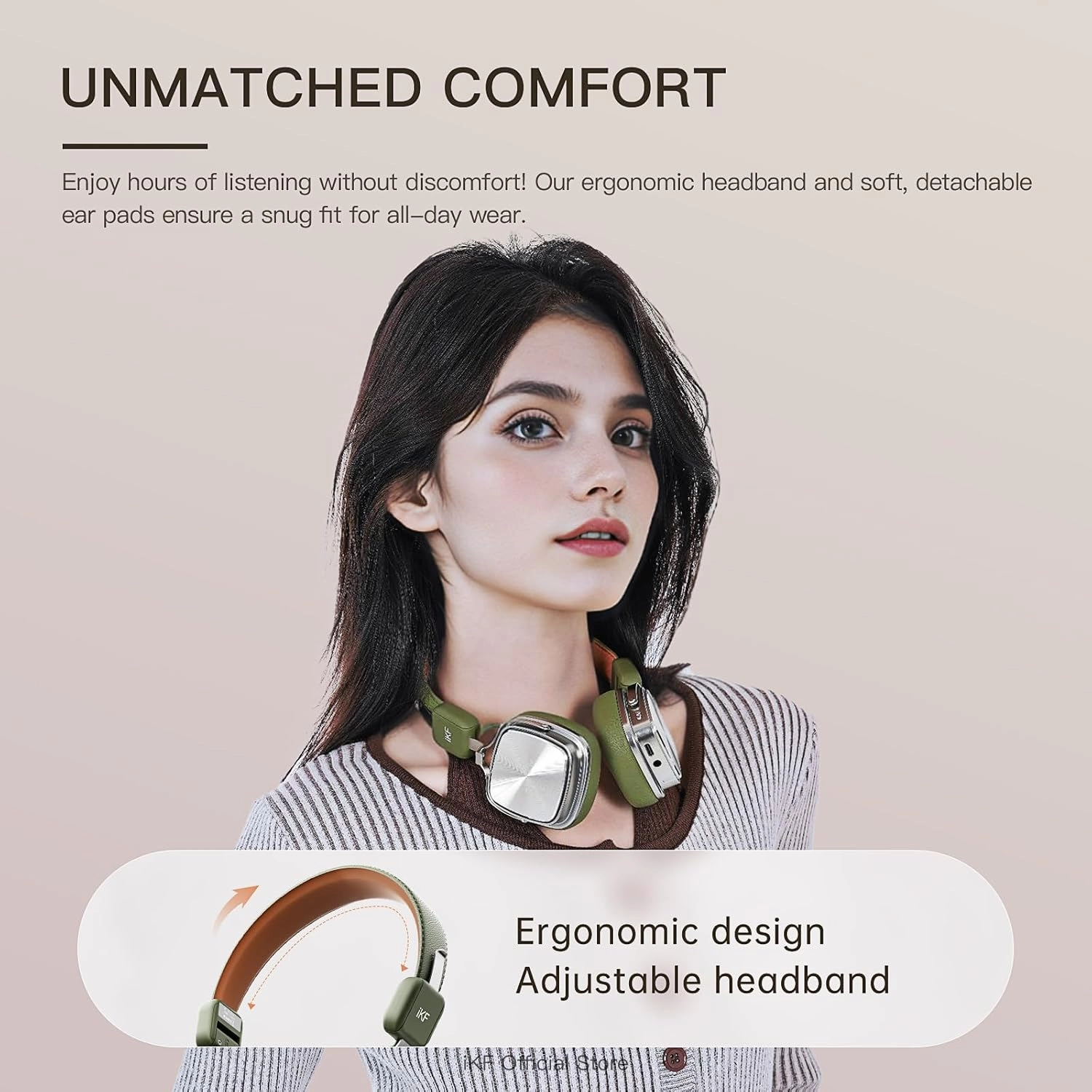 R2 Pro Retro Metal Leather Wireless Headphones with ANC -45dB, 40mm HiFi Drivers, 75H Playback, Bluetooth 5.4 & AUX, Customizable Lighting, ENC 5-Mic Clear Calls, Low Latency,App Control, Brown