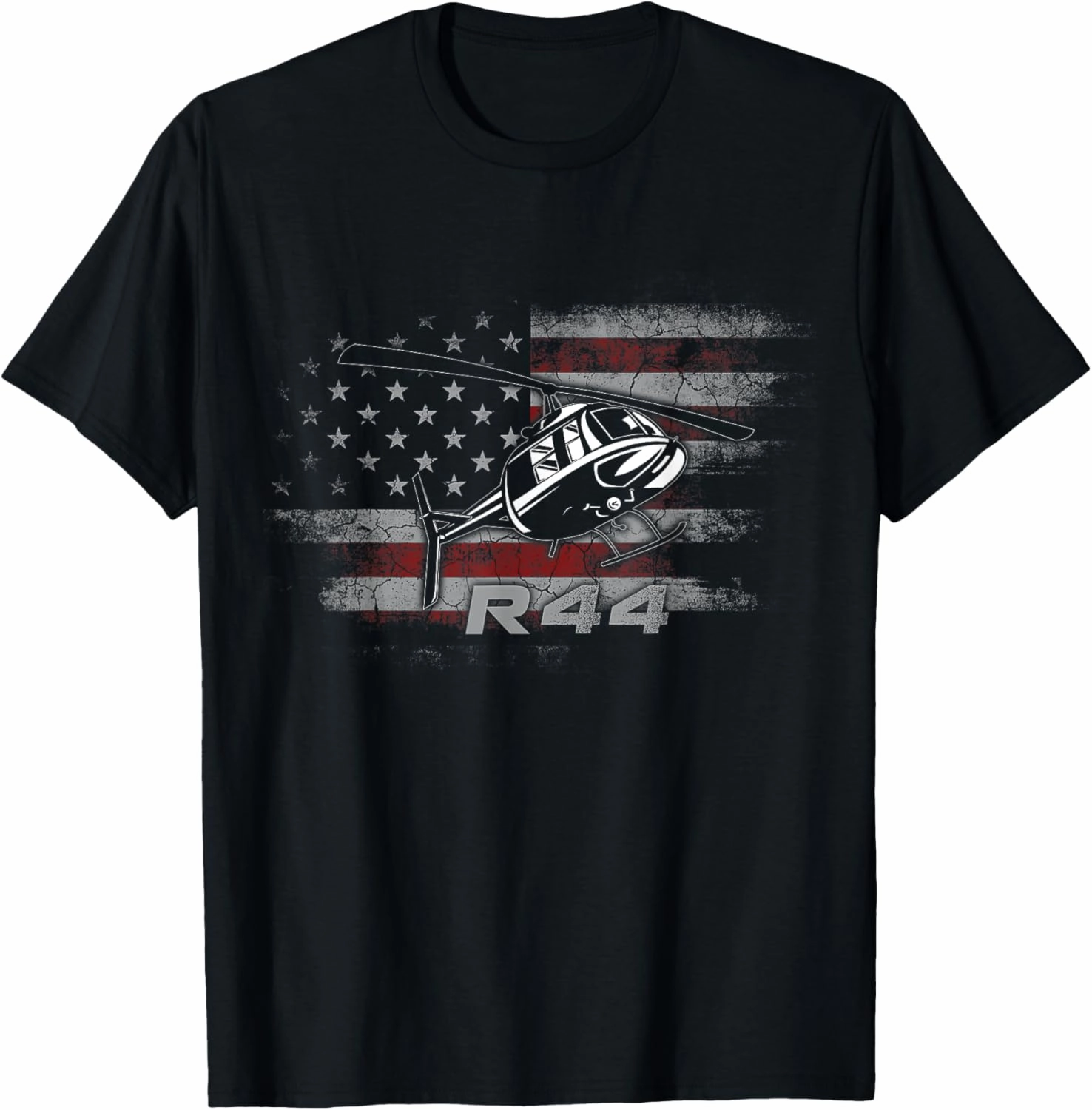R44 Helicopter Pilot Aviation T-Shirt Gift T-Shirt