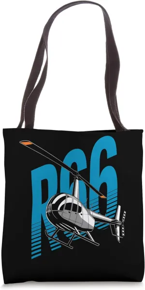 R66 Helicopter Jet Turbine Pilot Tote Bag
