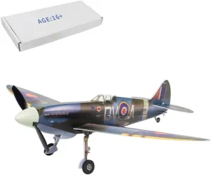 RC Airplane, 2.4G 5CH RC Spitfire Aircraft Multi-Protocol RC Plane Fixed Wing, EPP Foam Remote Control Airplane Model, RC Glider Gifts for Adults Beginners-Kit RTF Version