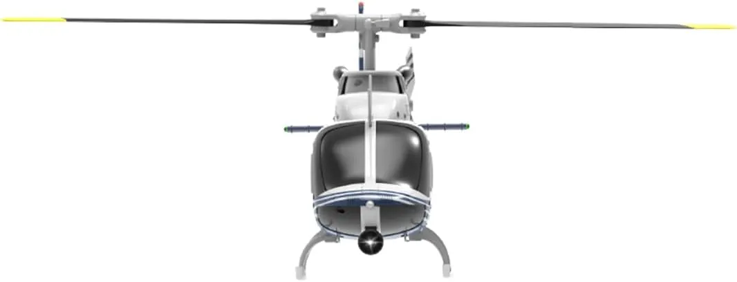 RC ERA C138 1/30 Scale 206 Helicopter for Adult, 2.4G 6CH RC Helicopter with Flybarless, No Aileron with Altitude Hold & Optical Flow (Blue/1 Battery)