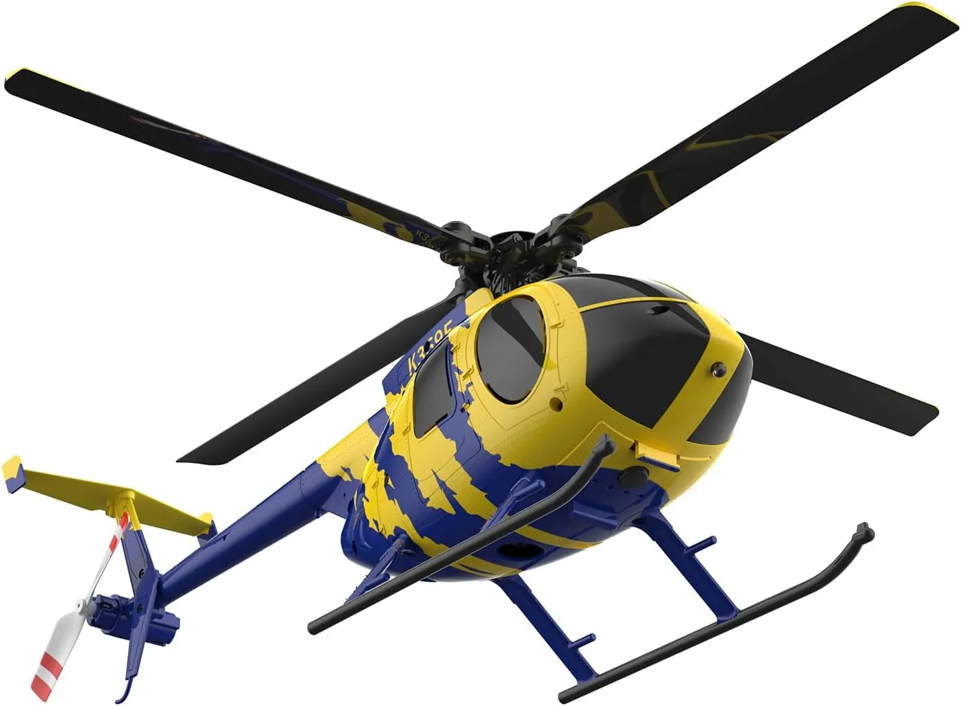 RC ERA C184 MD500 RC Helicopter for Adult, 2.4G 4CH 6-Axis Gyro No Aileron Stabilized Aircraft with Optical Sensor & Upgraded Transmitter - RTF/2 Battery