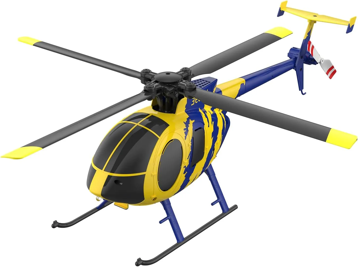 RC ERA C184 MD500 RC Helicopter for Adults, 2.4G 4CH 6-Axis Gyroscope Stabilized Helicopter, RTF Remote Control Electric Aircraft with Optical Flow for Beginners - 1PCS Battery