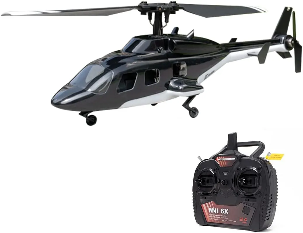 RC Helicopter for Adults, F150BL V3 Air-Wolf RC Helicopter Model with LED Lights, Outdoor Indoor Model Airplane Gift (RTF Version)