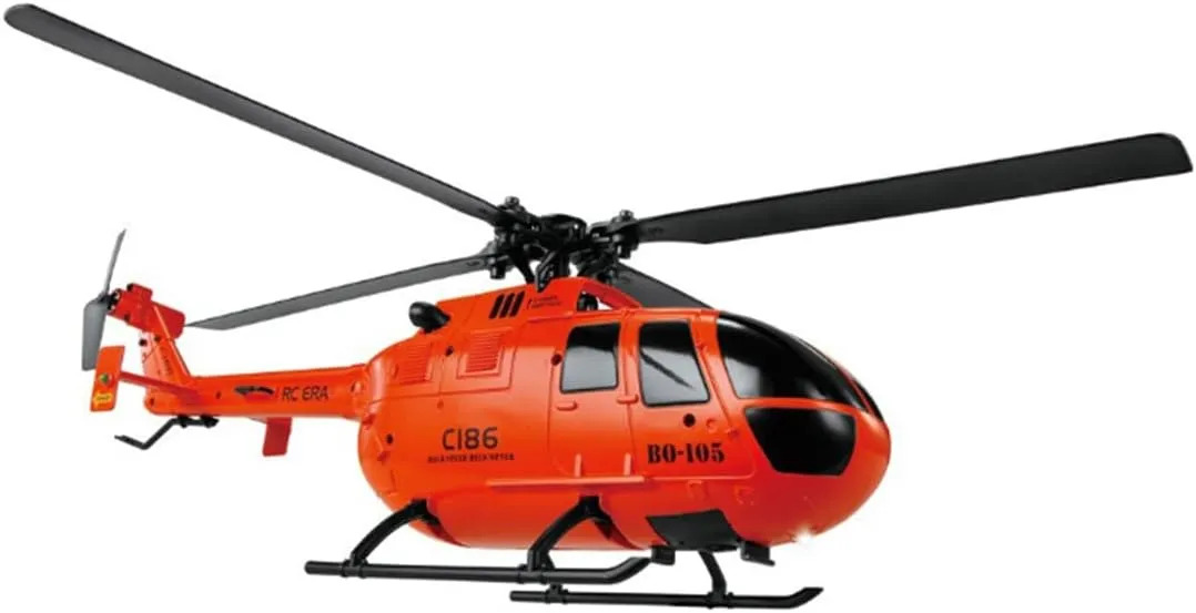 RC Helicopter Model, 2.4G RC 4CH BO105 Armed Helicopter Military Aircraft Model with USB Charger, Aircraft Model for KidsAdults (RTF/Orange), 23.5 x 7.1 x 8.1cm, 5ZB2603ZD4714VWXN